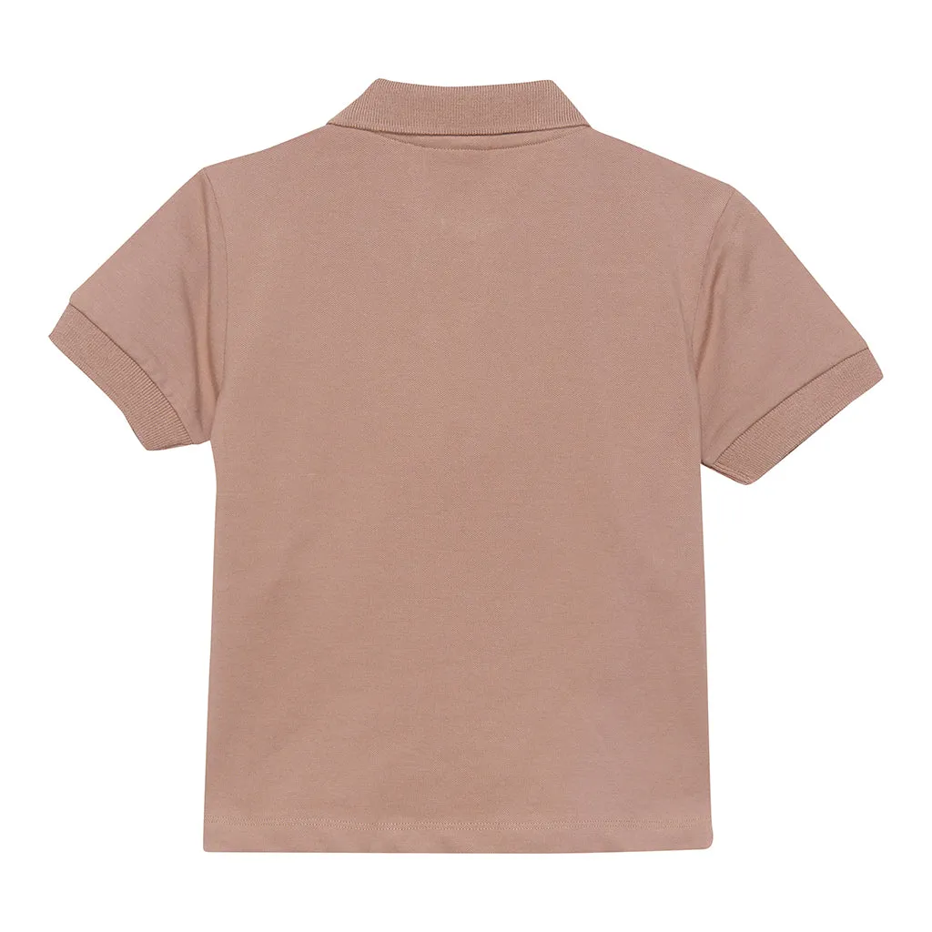 The Short Sleeve Polo Shirt - Affogato - KIDS