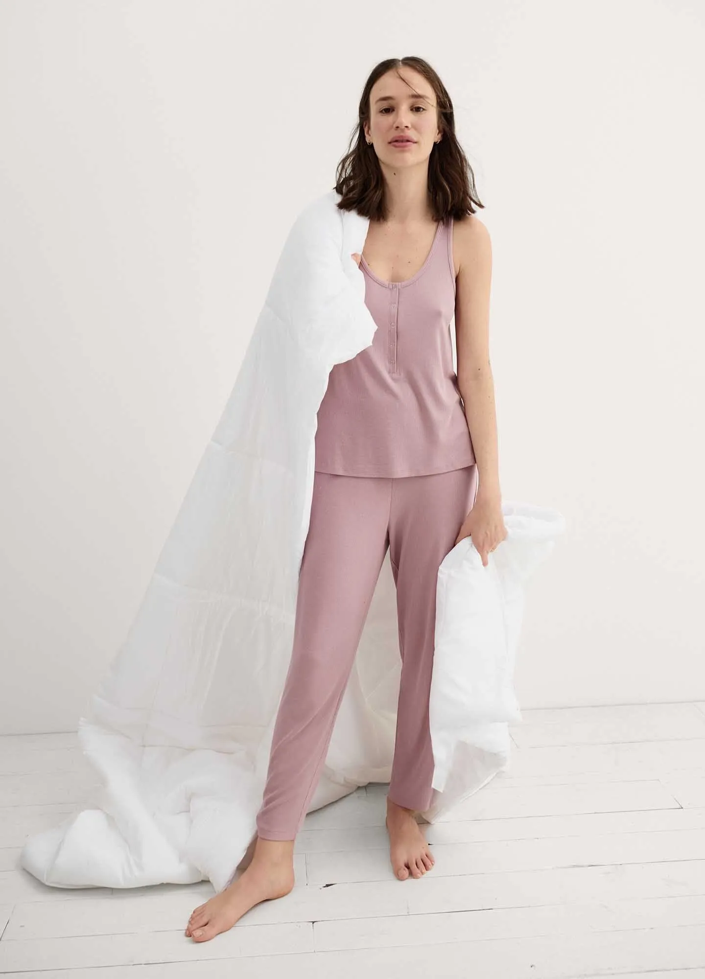 The Softest Rib Over/Under Lounge Pant