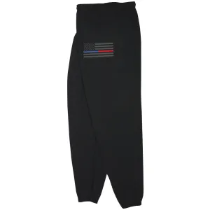 Thin Blue and Red Line USA Flag Sweatpants