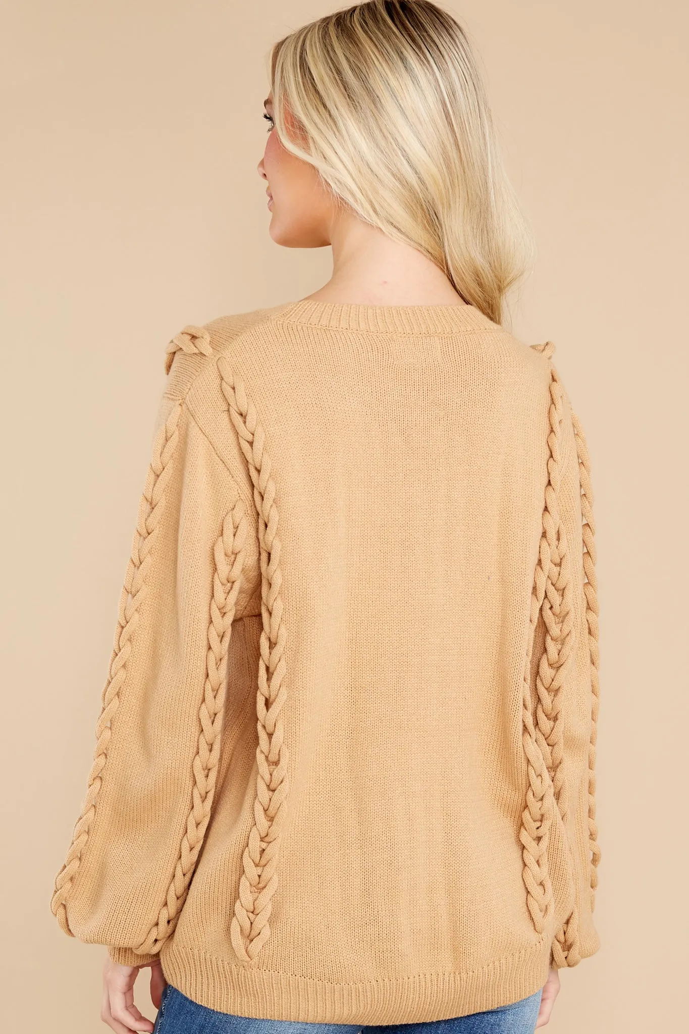 Through It All Camel Sweater