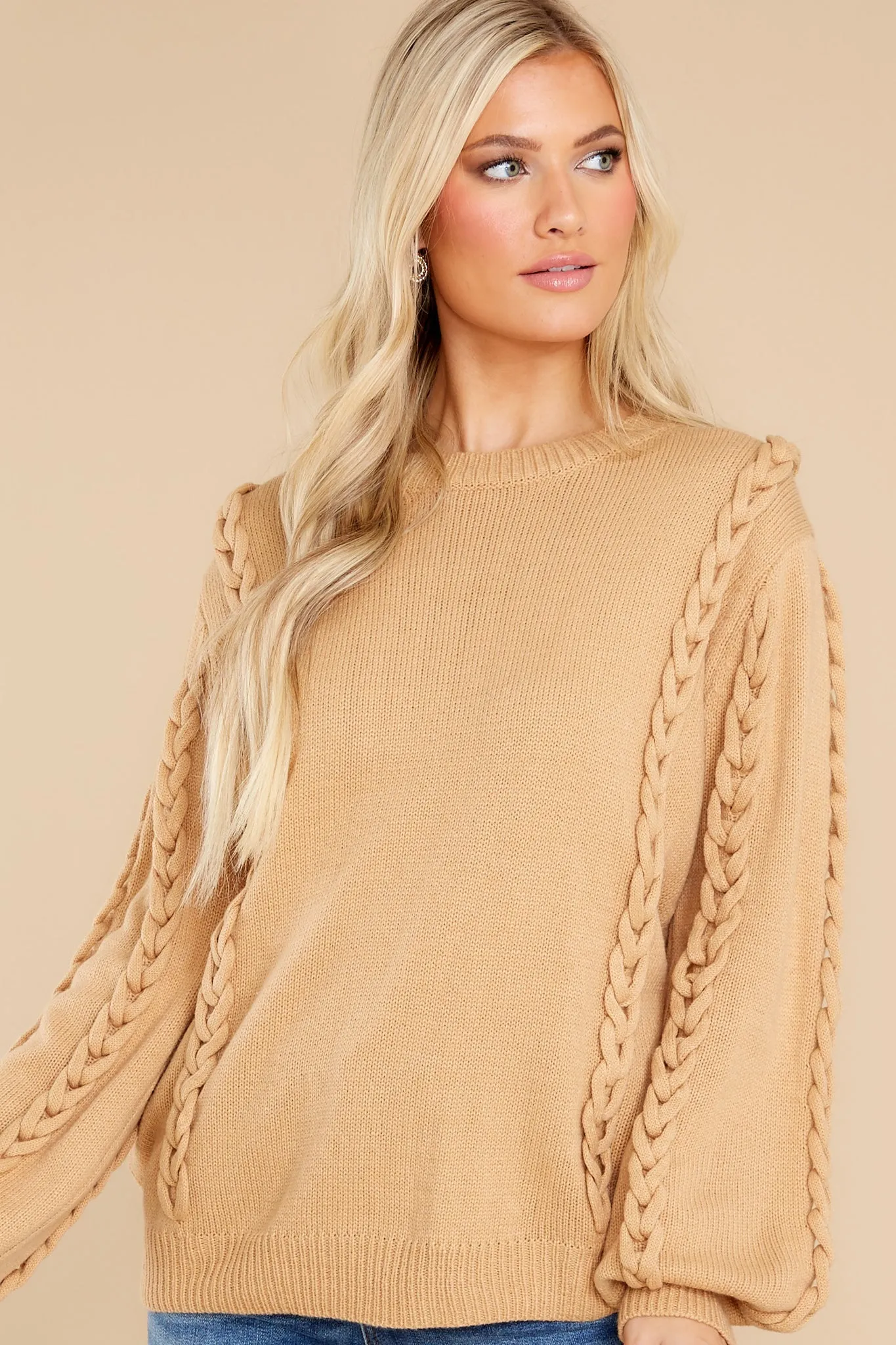 Through It All Camel Sweater