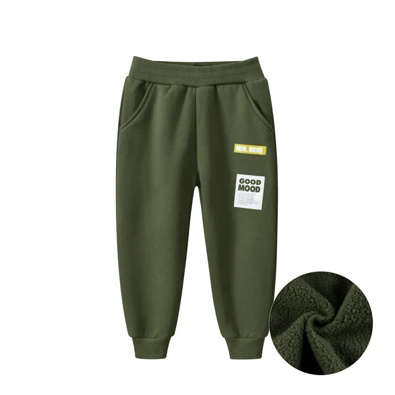 Toddler/Kid's Army Green Cotton Sweatpants