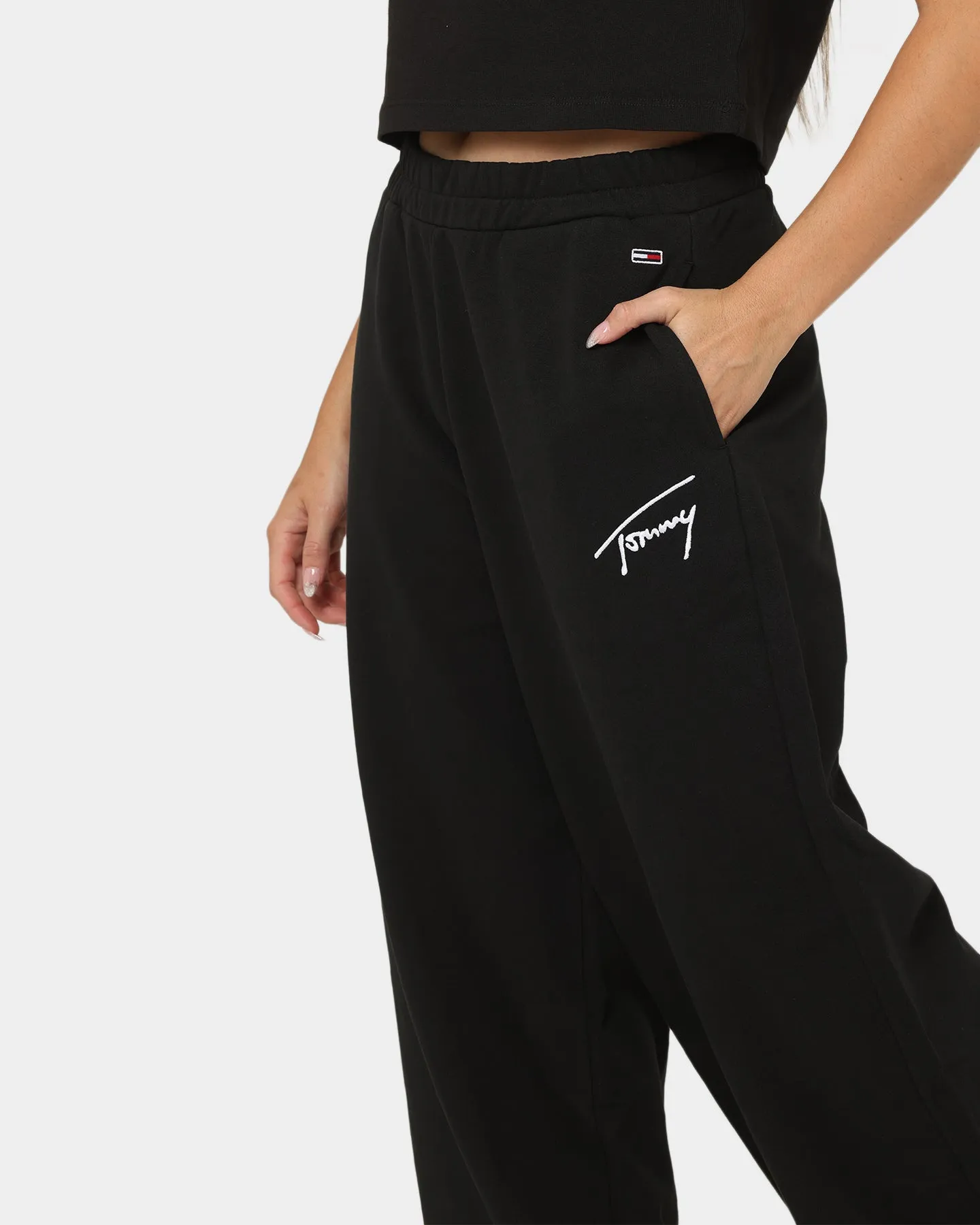 Tommy Jeans Women's TJW Signature A-Line Sweatpants Black