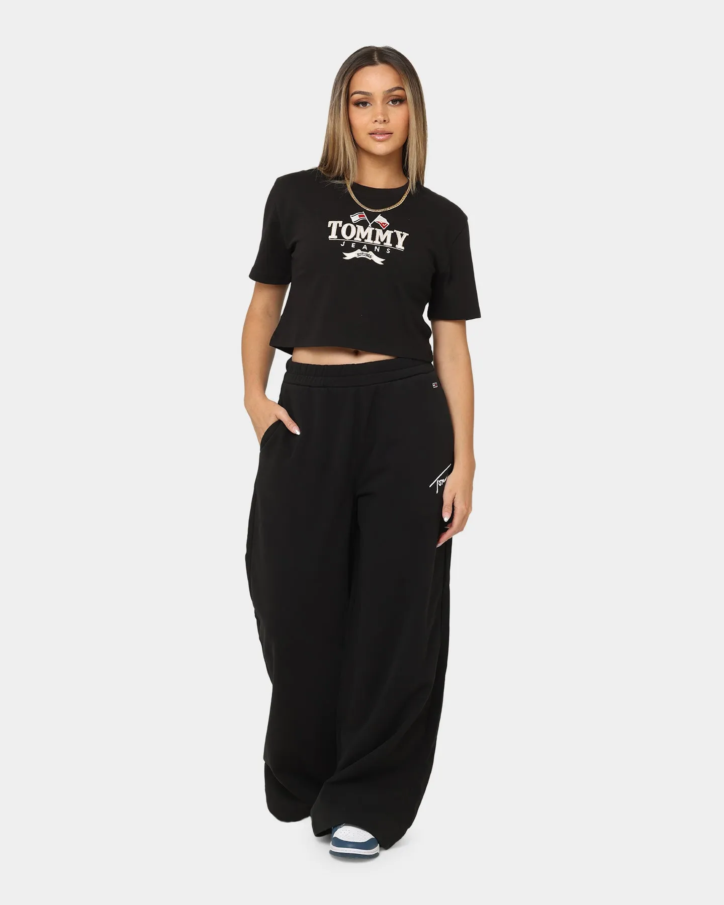 Tommy Jeans Women's TJW Signature A-Line Sweatpants Black