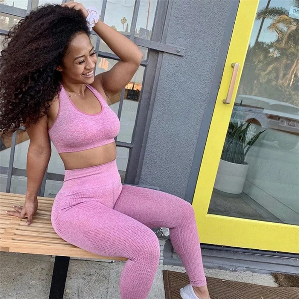 Trending High Waist Leggings - Women Smile Seamless Leggins Push Up Indoor Sport Fitness Running Pants - Elastic Trousers Gym Slim Pants (2U24)(BAP)(TBL)