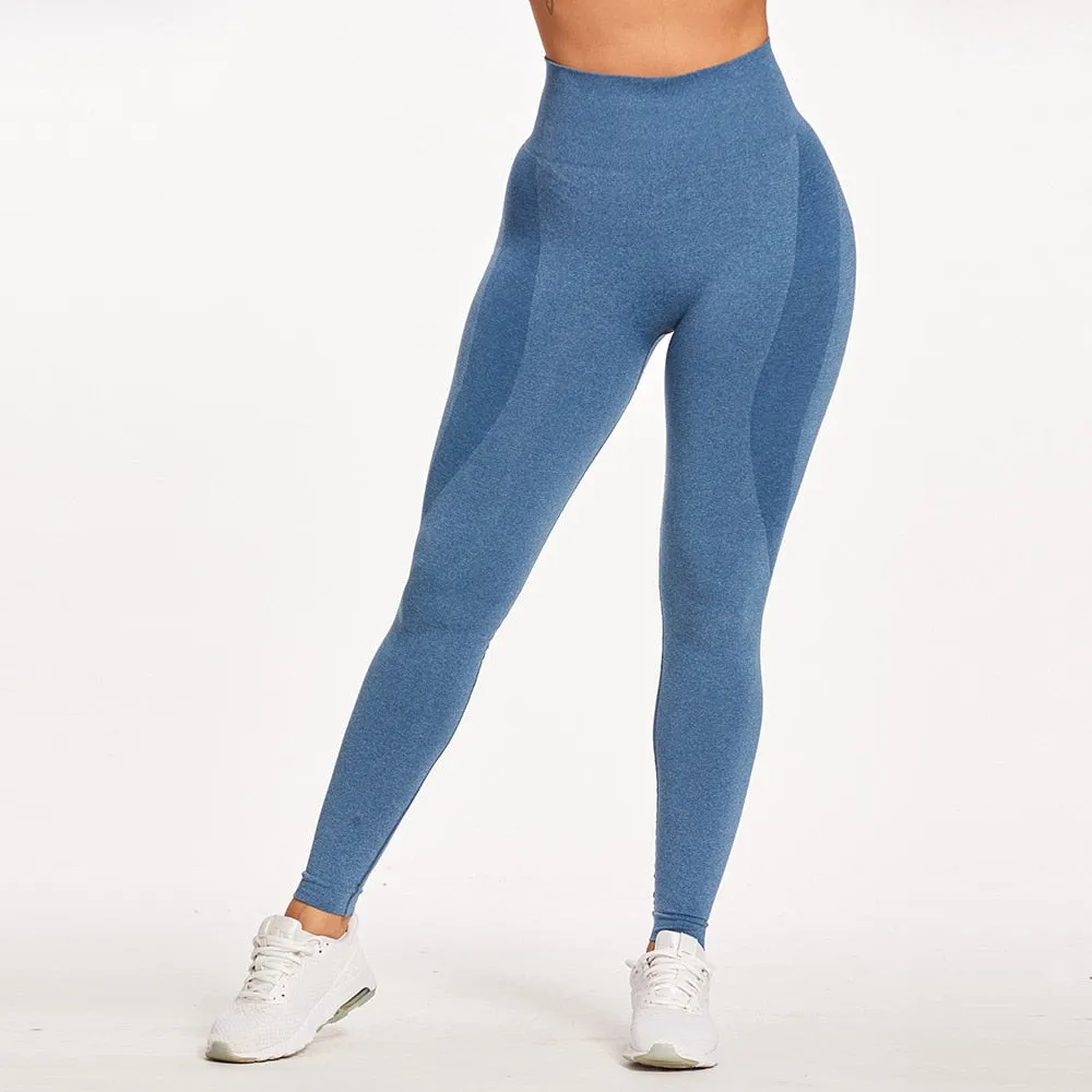 Trending High Waist Leggings - Women Smile Seamless Leggins Push Up Indoor Sport Fitness Running Pants - Elastic Trousers Gym Slim Pants (2U24)(BAP)(TBL)