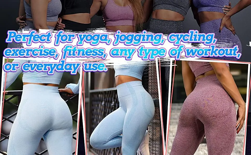 Trending High Waist Leggings - Women Smile Seamless Leggins Push Up Indoor Sport Fitness Running Pants - Elastic Trousers Gym Slim Pants (2U24)(BAP)(TBL)