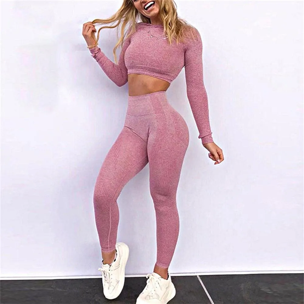 Trending High Waist Leggings - Women Smile Seamless Leggins Push Up Indoor Sport Fitness Running Pants - Elastic Trousers Gym Slim Pants (2U24)(BAP)(TBL)