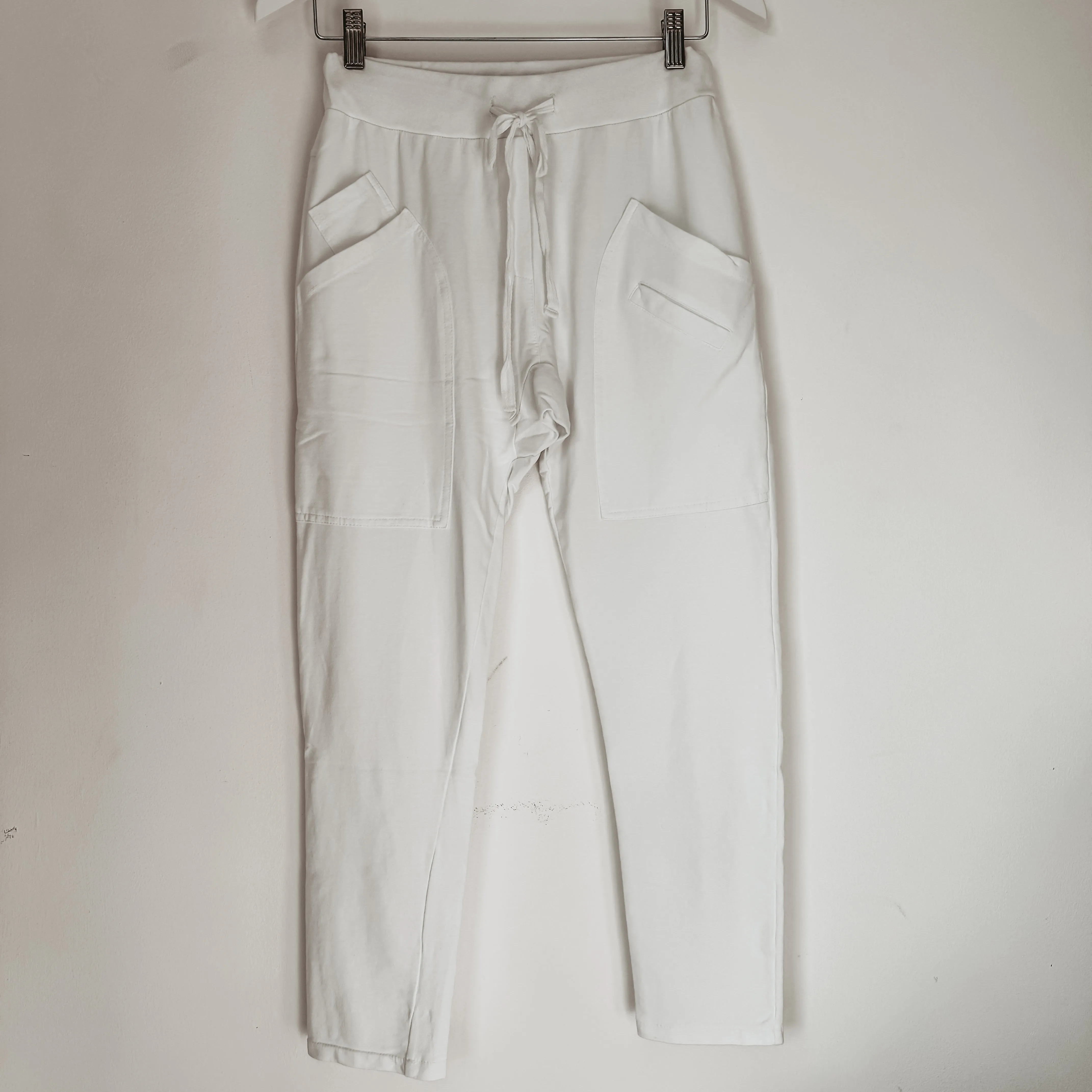 Tulum WHITE jean joggers *SALE*