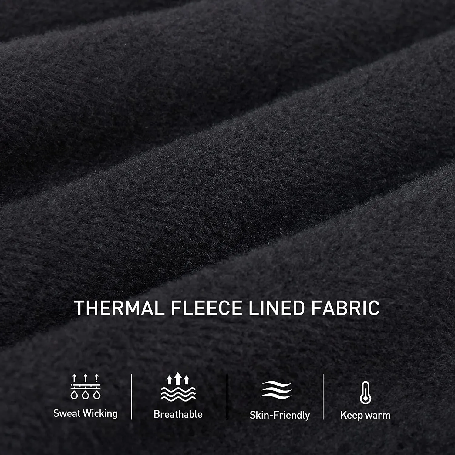 Unisex Fleece Neck Warmer Black