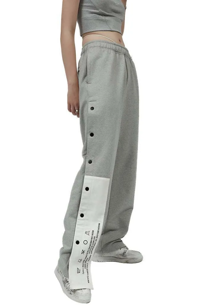 Unisex Straight-Buttoned Sweatpants