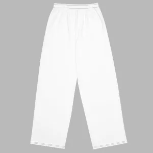 Unisex wide-leg pants - White