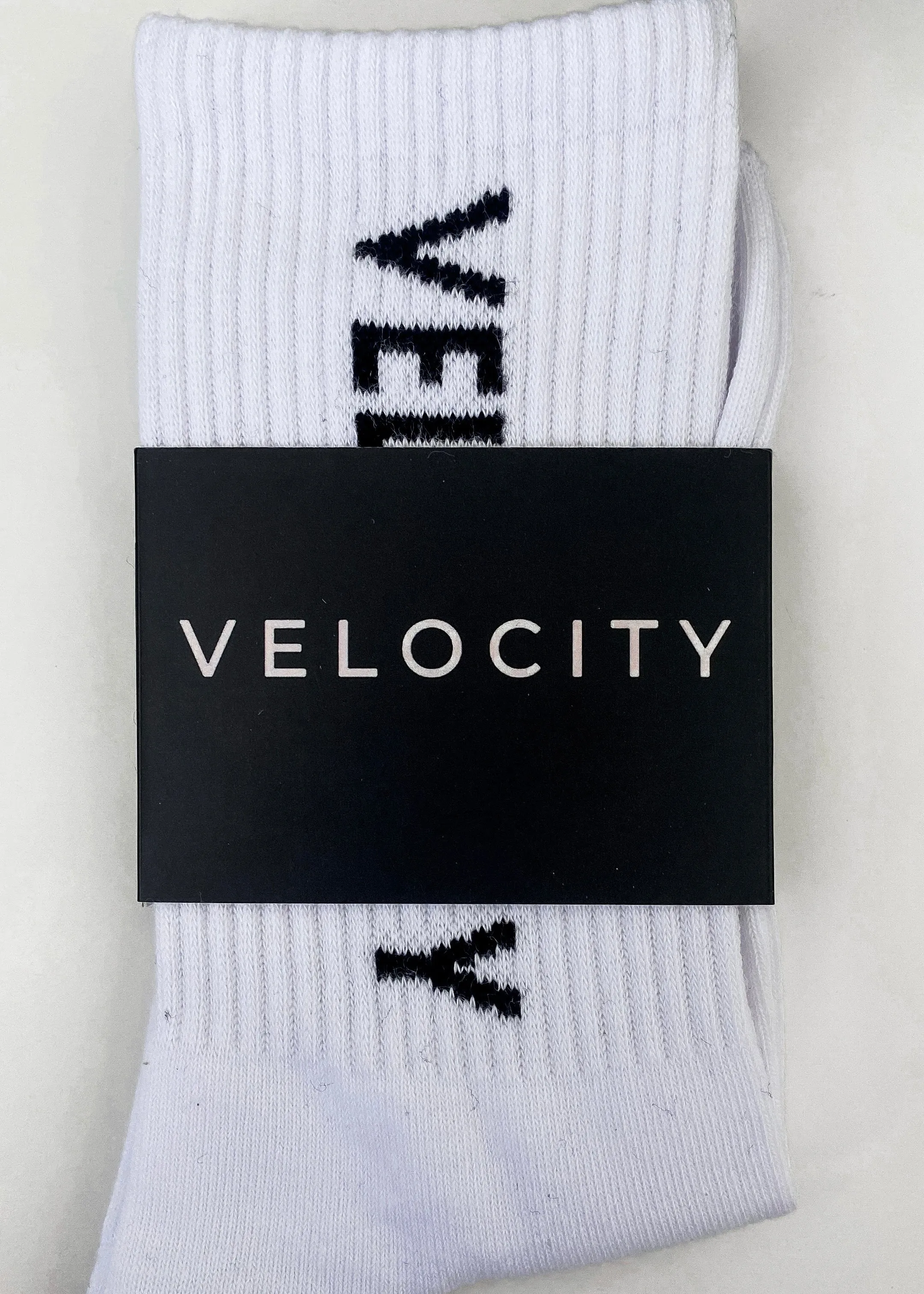 VELOCITY COTTON SOCKS - WHITE