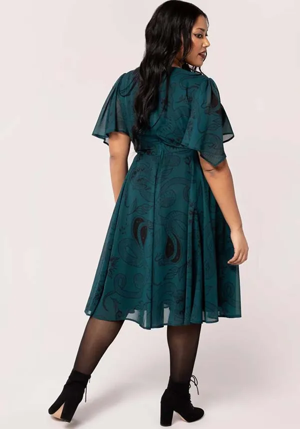 Venom [Dark Green] | MIDI DRESS