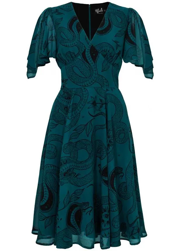 Venom [Dark Green] | MIDI DRESS