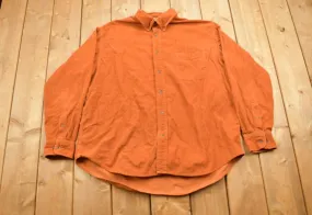 Vintage 1990s St Johns Bay 21 Wale Corduroy Button Up Shirt