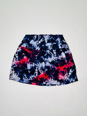 Wear It To Heart Multi Color Tie Dye Ray High Waist Skirt