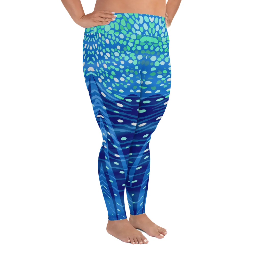 Whale Shark Plus Size Leggings - Pop Style (Warehouse)