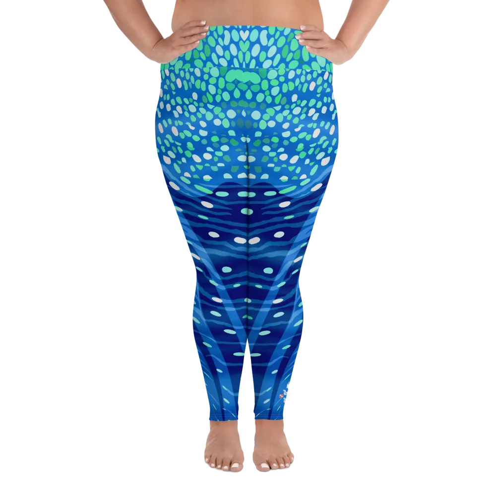 Whale Shark Plus Size Leggings - Pop Style (Warehouse)