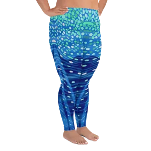 Whale Shark Plus Size Leggings - Pop Style (Warehouse)