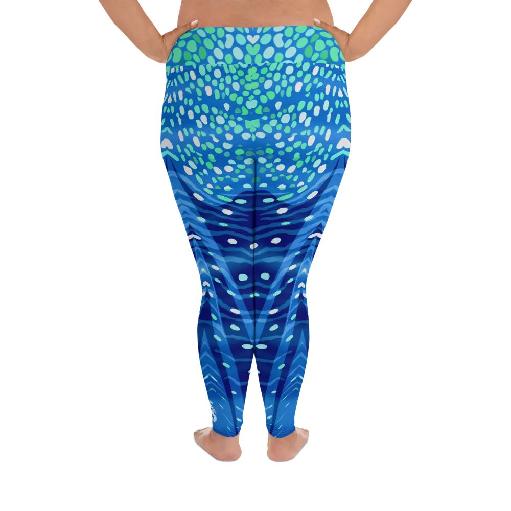 Whale Shark Plus Size Leggings - Pop Style (Warehouse)