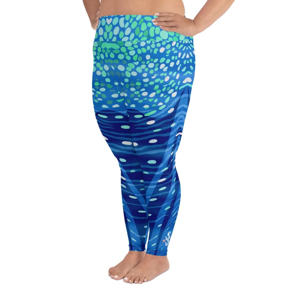 Whale Shark Plus Size Leggings - Pop Style (Warehouse)