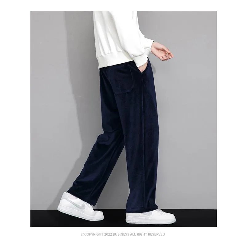 Wide-Leg Drape Trendy Casual Floor-Length Straight Pants Sweatpant