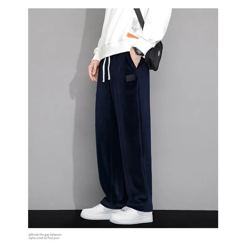 Wide-Leg Drape Trendy Casual Floor-Length Straight Pants Sweatpant