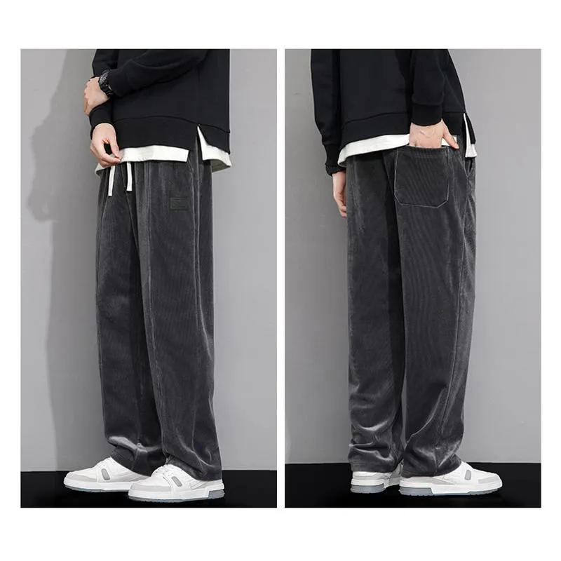 Wide-Leg Drape Trendy Casual Floor-Length Straight Pants Sweatpant