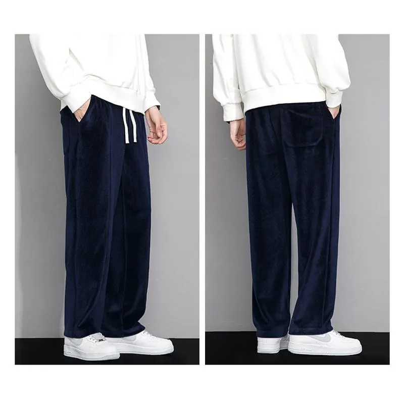 Wide-Leg Drape Trendy Casual Floor-Length Straight Pants Sweatpant