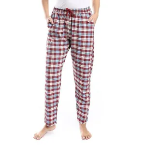 Women's check pants trendy comfy style