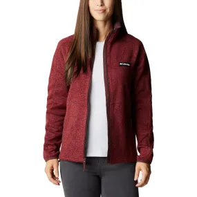 Women's Columbia Sweater Weather Fleece Full Zip Jacket Malbec