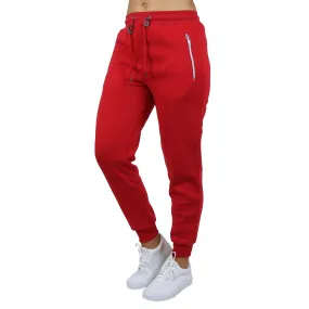 Women's Loose-Fit Fleece Sweatpants w/Zipper Pockets