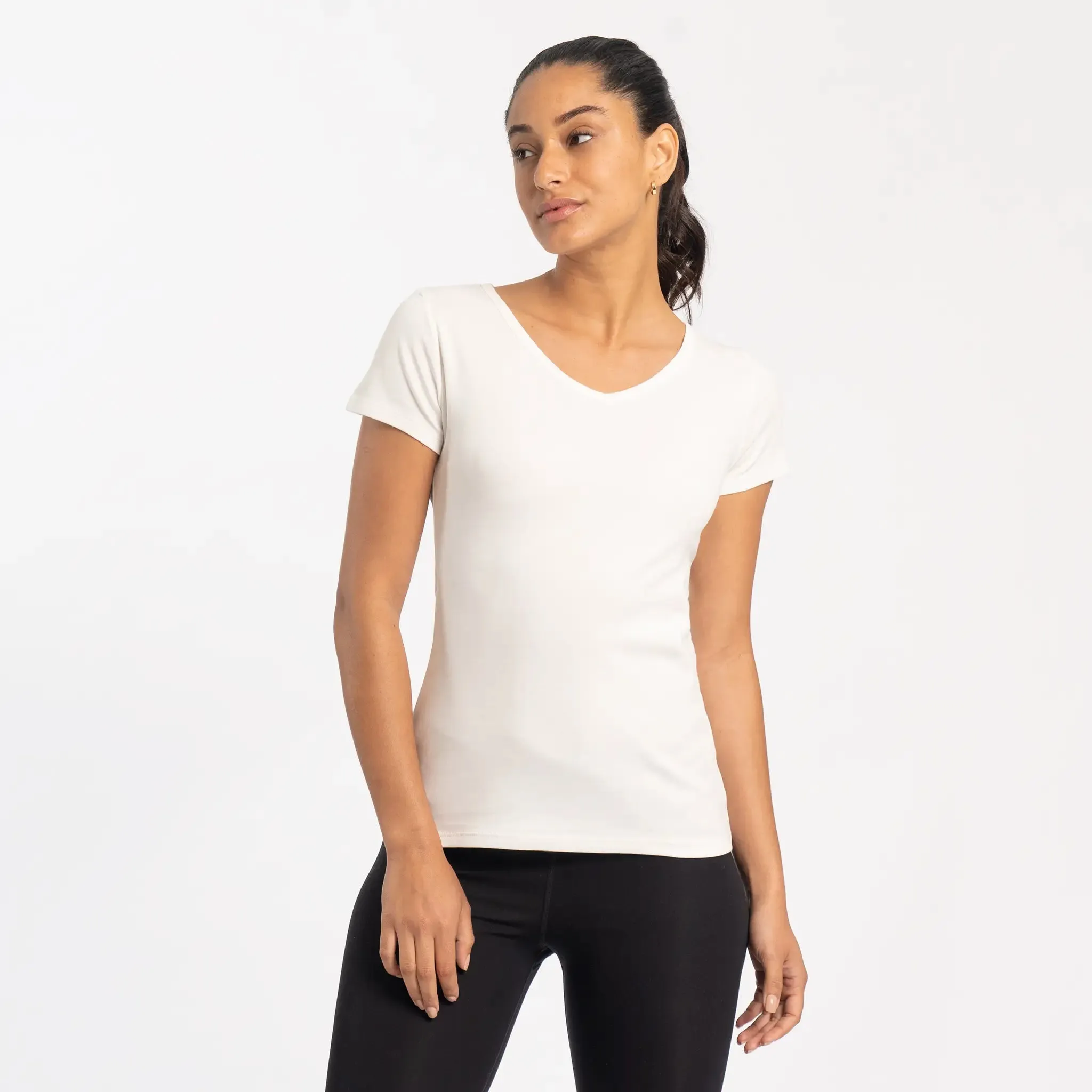 Women's Organic Pima Cotton V-Neck T-Shirt