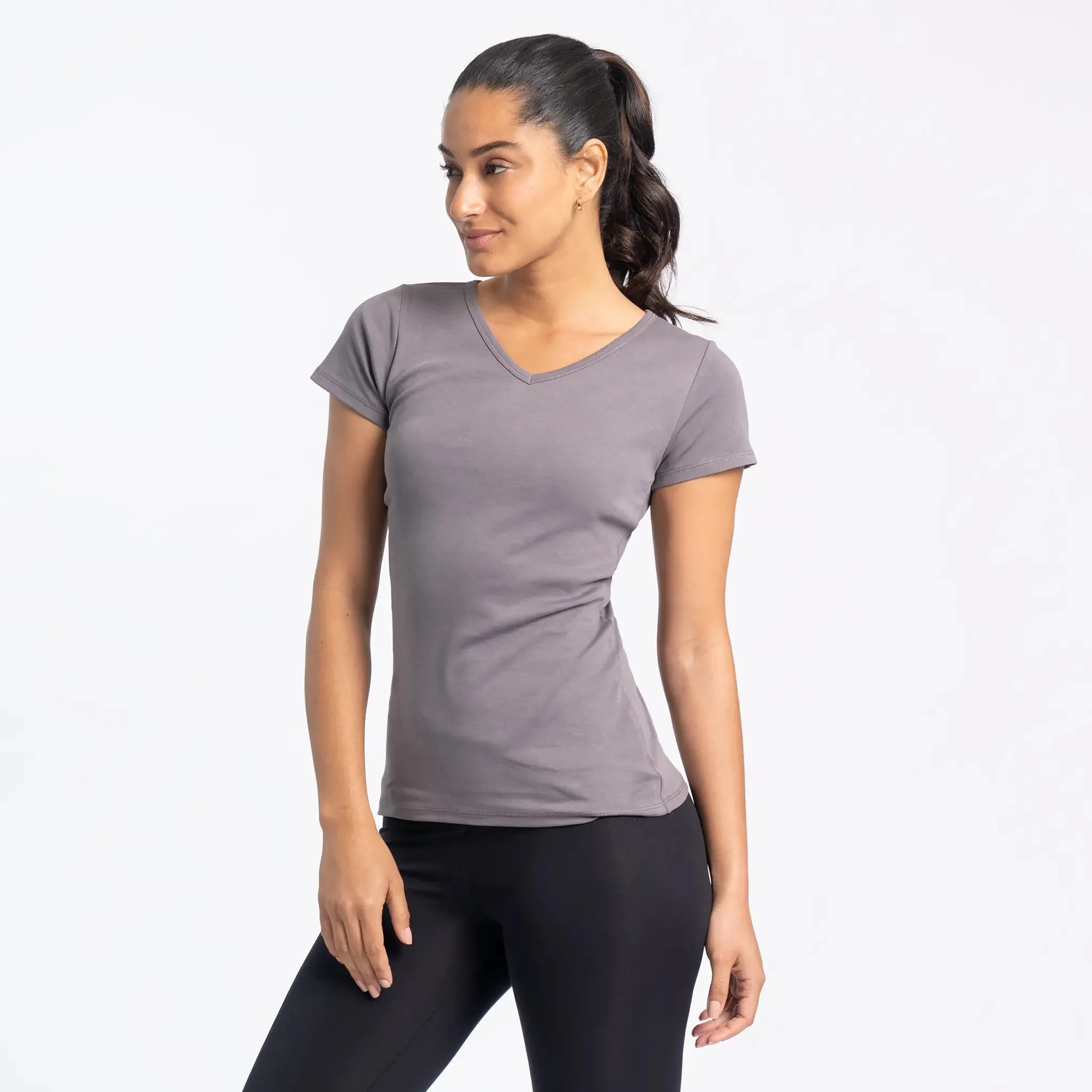 Women's Organic Pima Cotton V-Neck T-Shirt