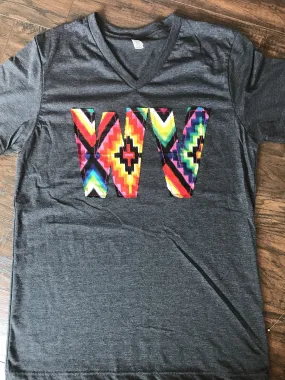 WV shirt, West Virginia Aztec shirt