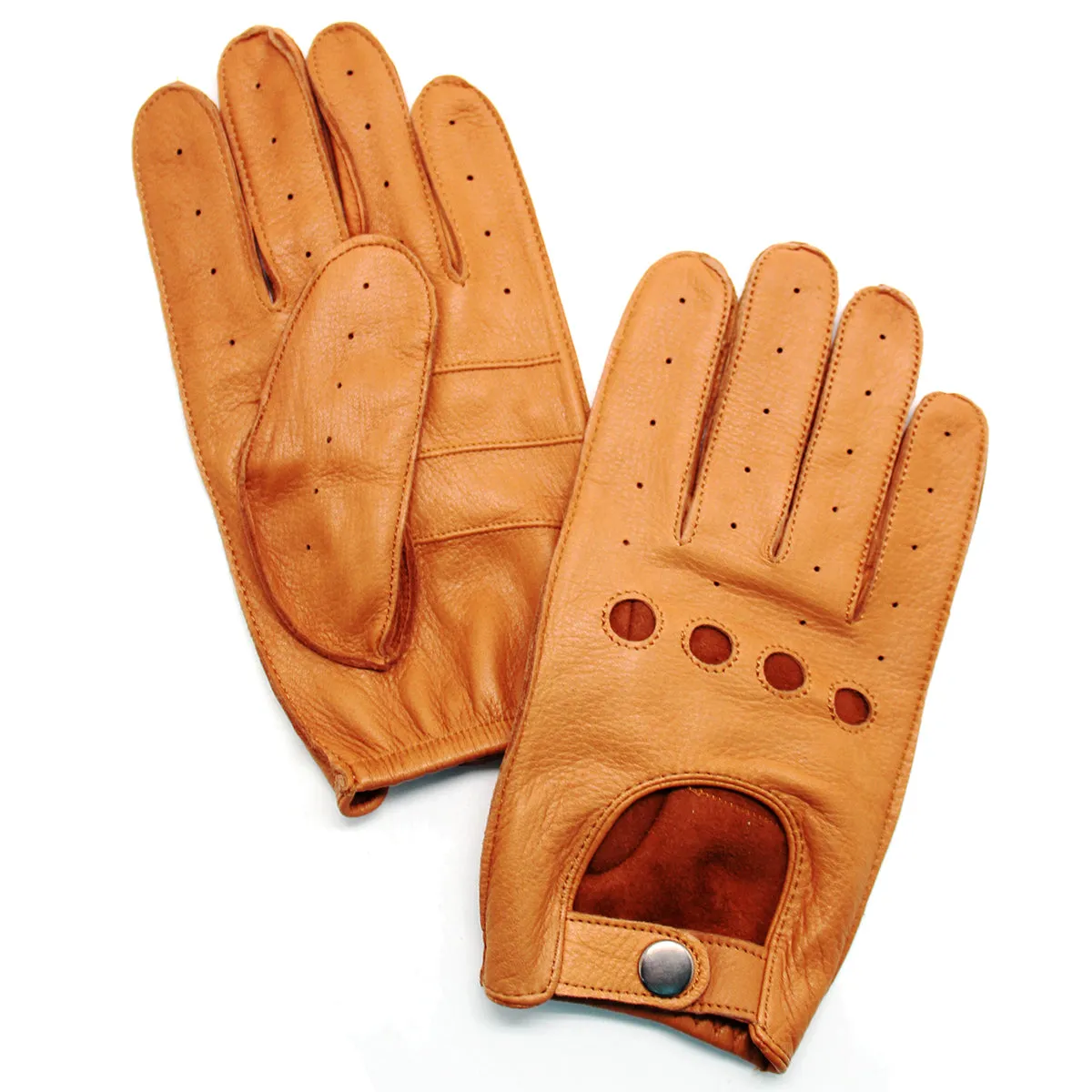 YISEVEN Men's Deerskin Leather Driving Gloves