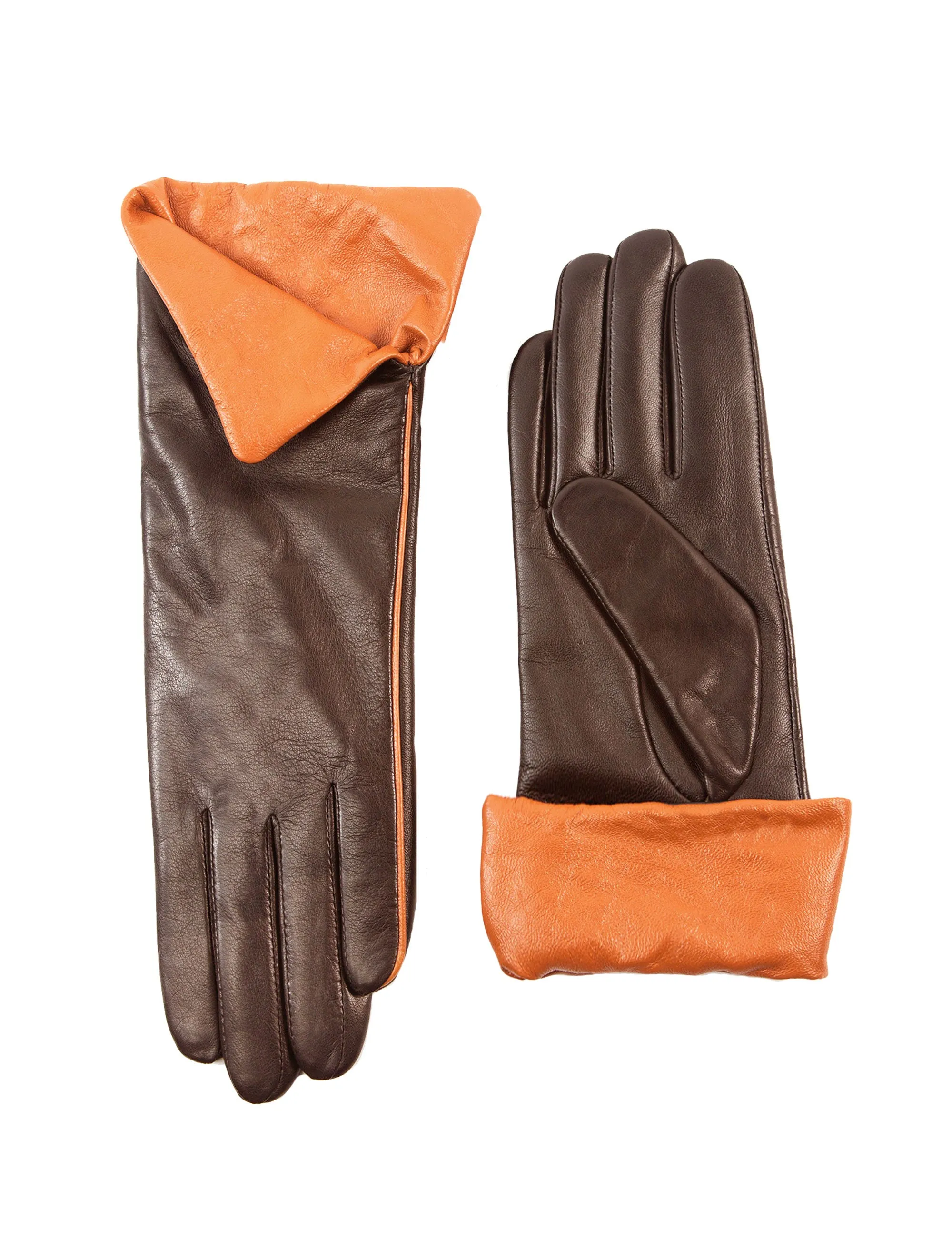 YISEVEN Women's  Sheepskin Cuffed Leather Gloves