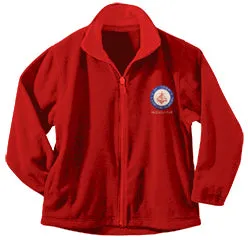 Youth Full Zip Fleece With St. John's Logo