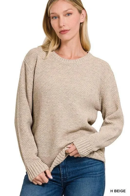 Zenana crew neck sweater