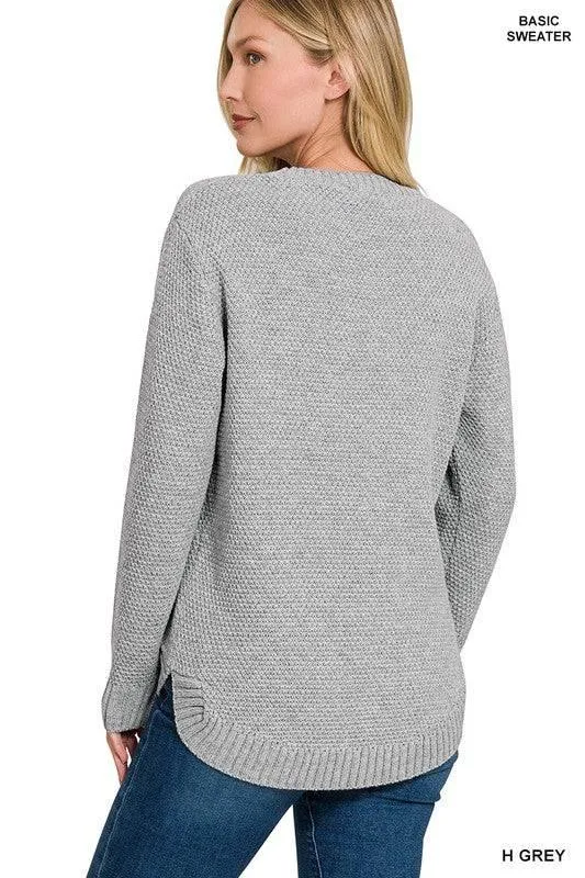 Zenana crew neck sweater