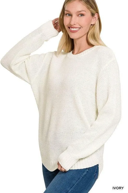 Zenana crew neck sweater