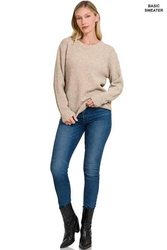 Zenana crew neck sweater